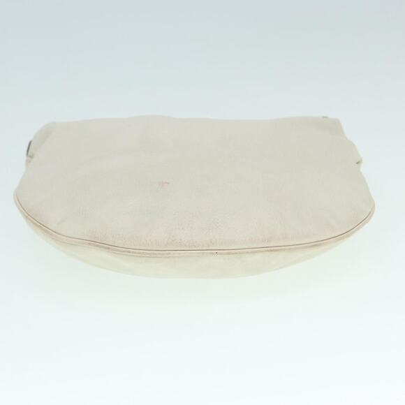 GUCCI Horsebit Shoulder Bag Leather Beige Gold - Picture 5 of 16